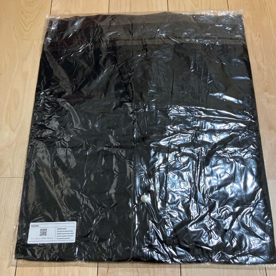 FASHIRU ファシル　ステンカラーコート　ブラック　ミドル丈