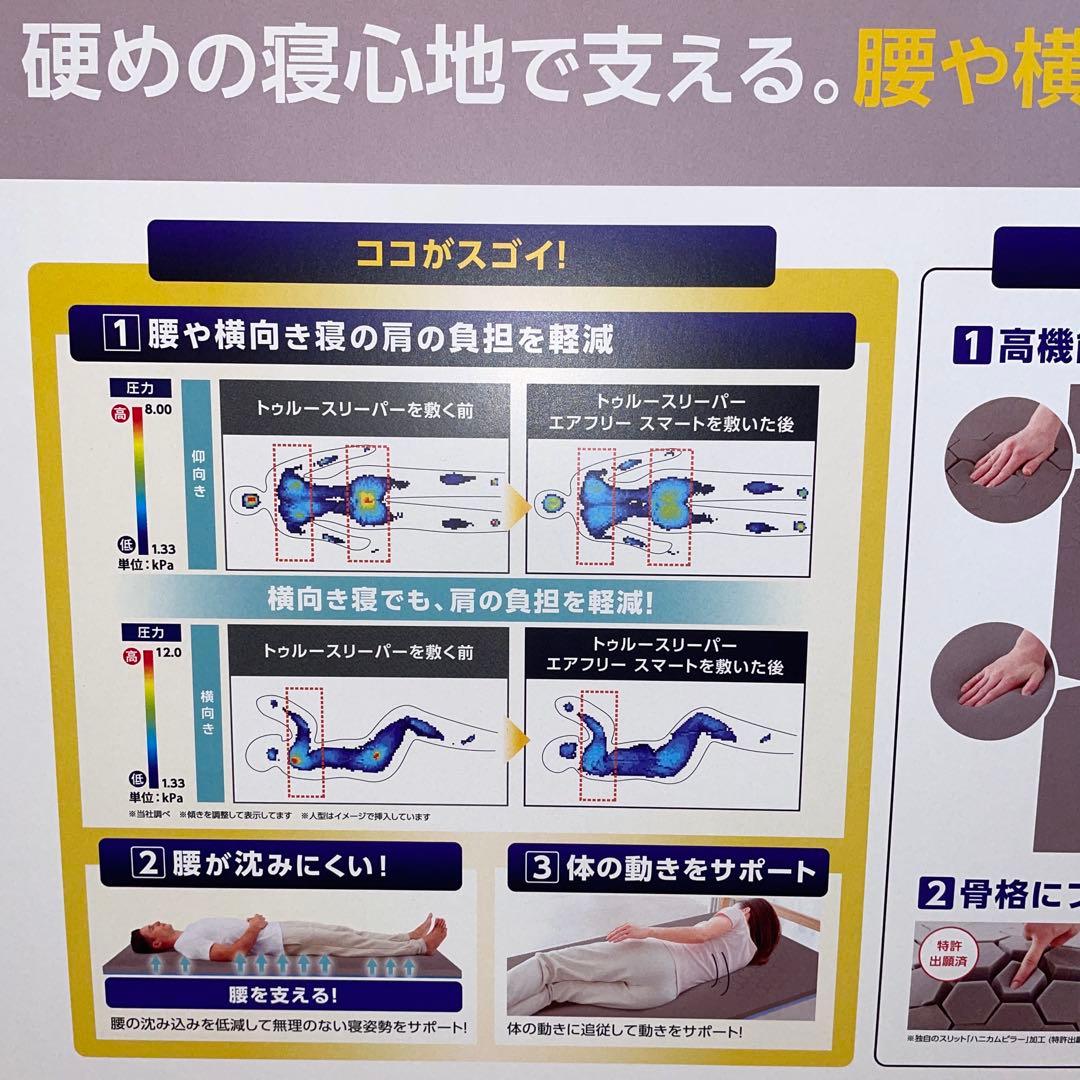トゥルースリーパー　エアフリースマート　シングル　かため・高反発マットレス