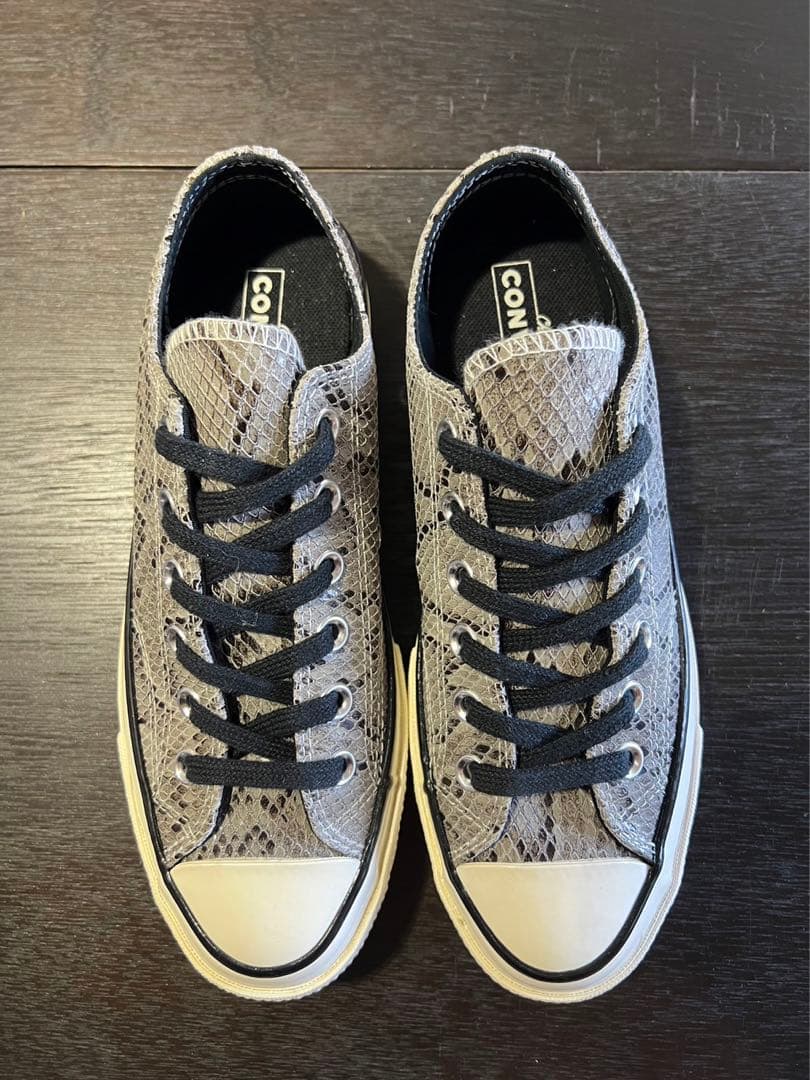 三ツ星コンバースチャックテイラーCT70SNAKESKINLEATEHRLOW