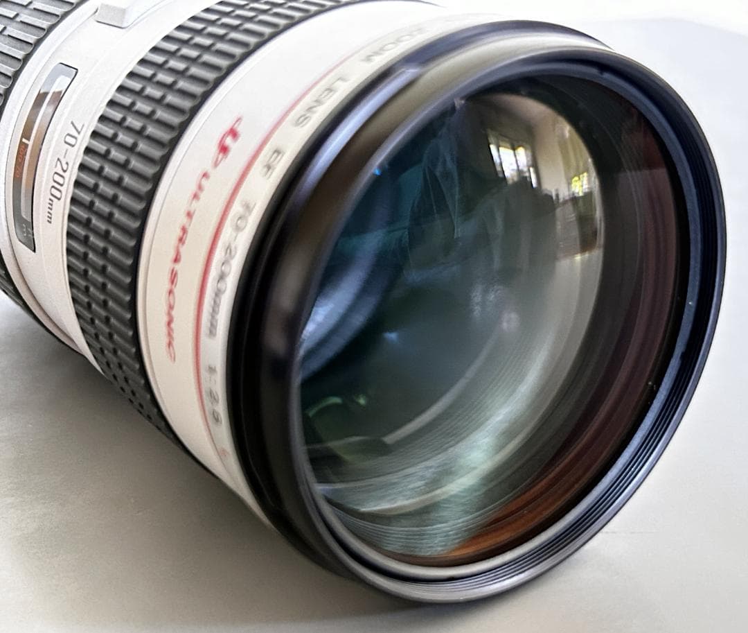 ジャンク CANON EF70-200mmF2.8 L USM(プロテクタ付)