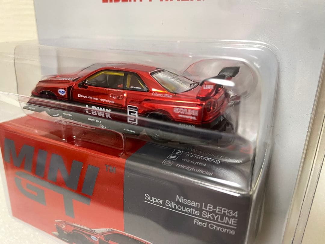MINI GT LB-ER34 1015 ブラジル限定　Red Chrome