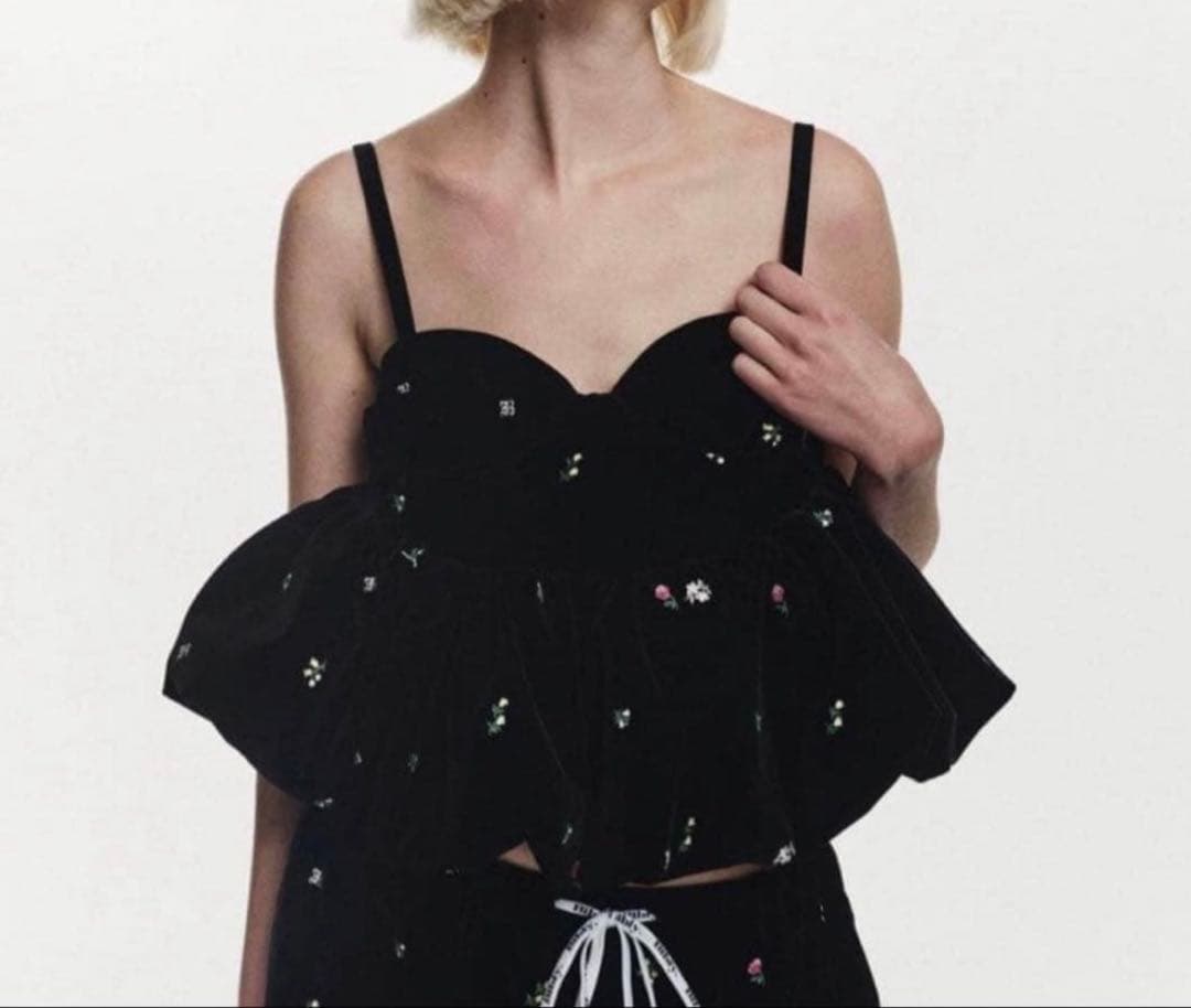 bibiy. B. STARRY BUSTIER ビビィ ベロアビスチェ