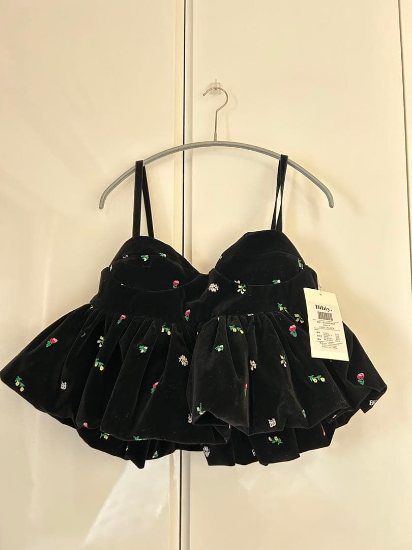 bibiy. B. STARRY BUSTIER ビビィ ベロアビスチェ