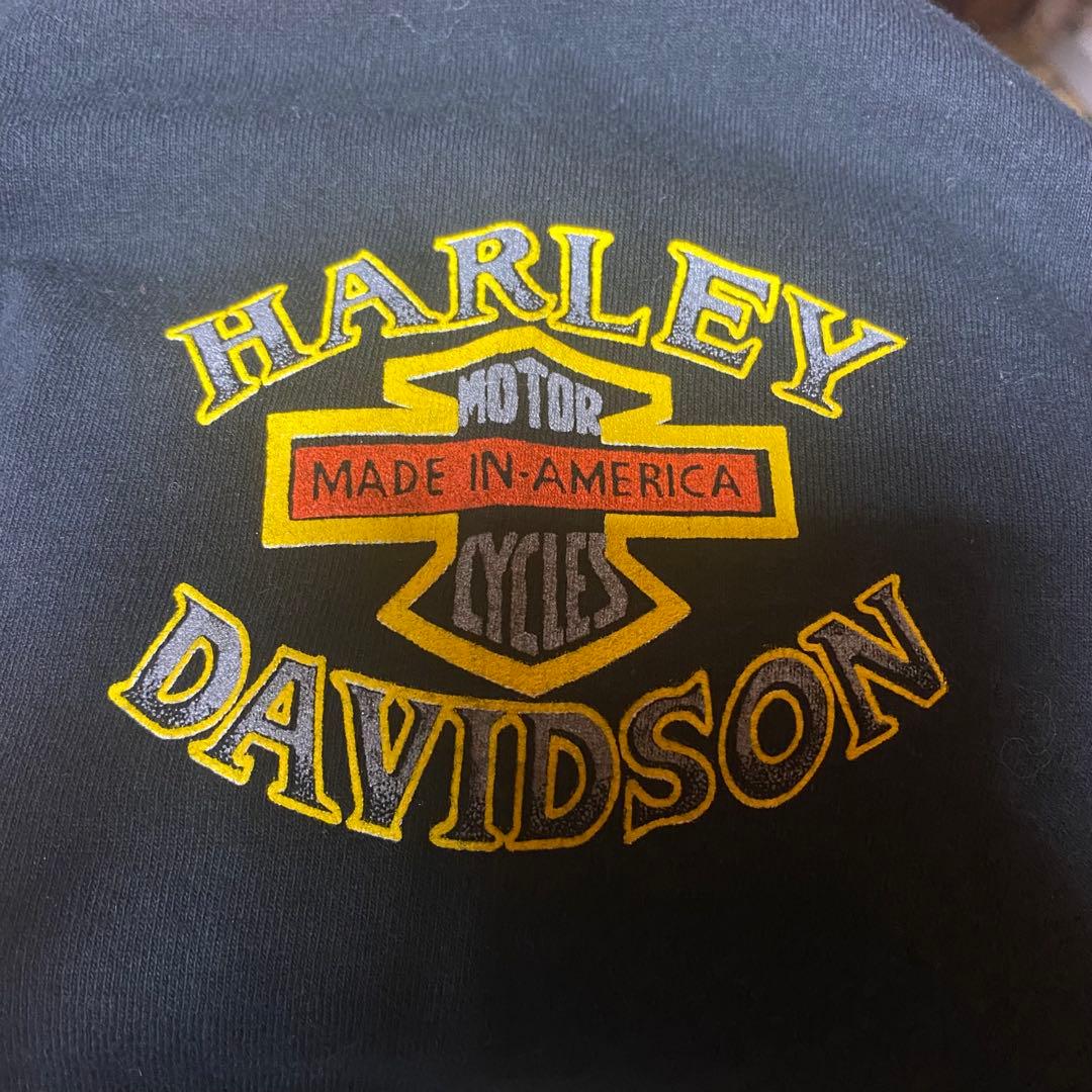 90s Flame Tiger ハーレーダビッドソン タイガーフレイム Tシャツ