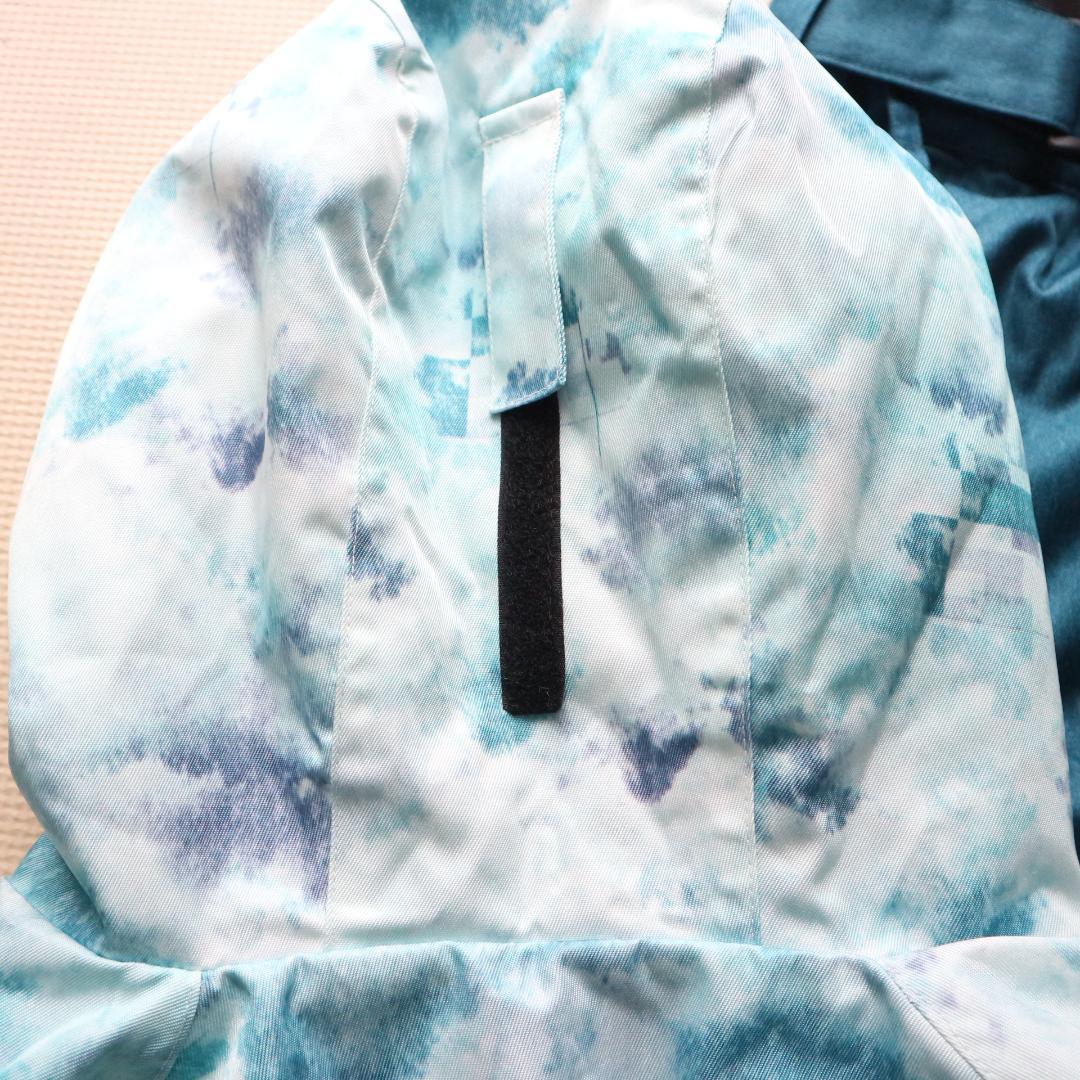 新品 レディースL パスケース付 多収納 スノーボードウェア上下セット スキー