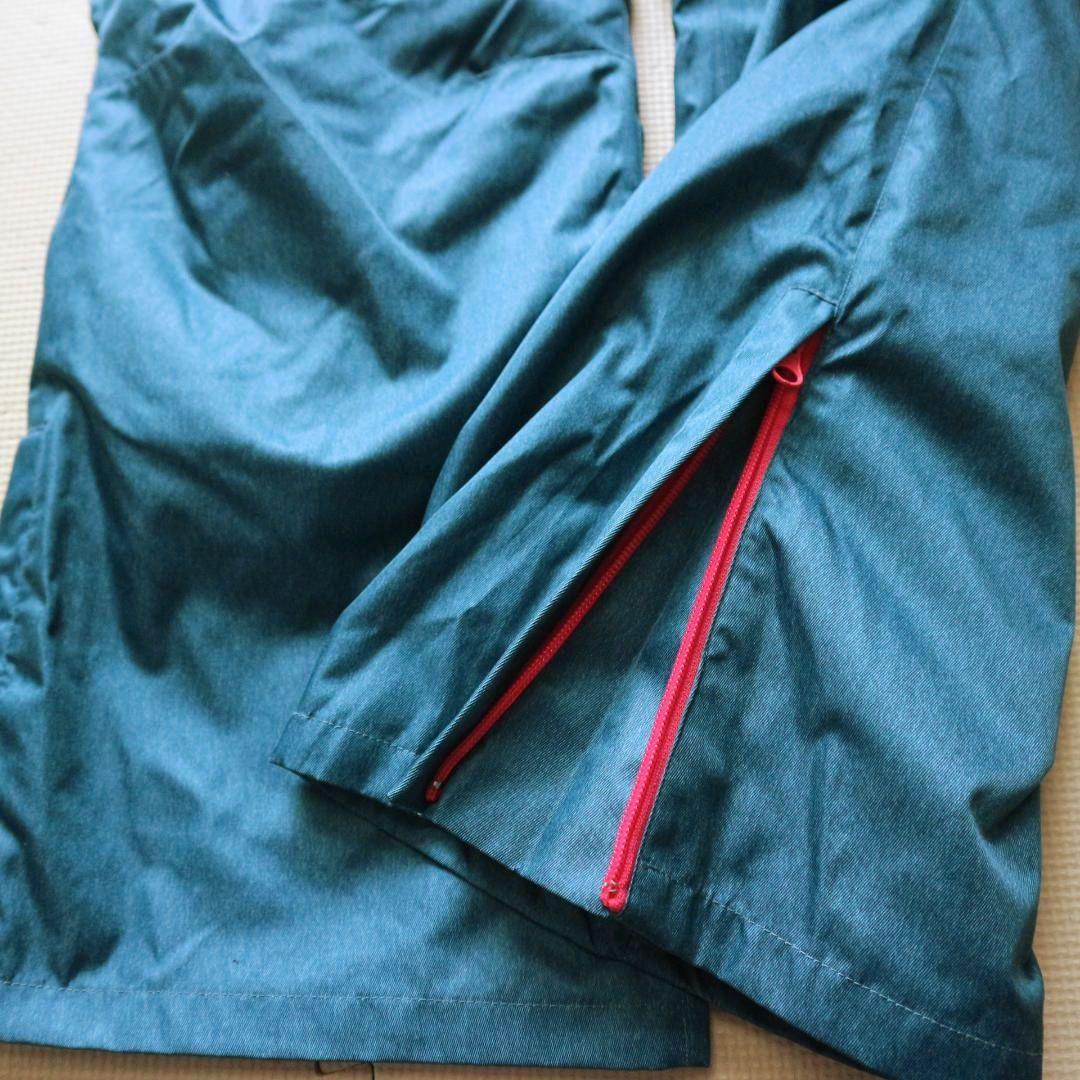 新品 レディースL パスケース付 多収納 スノーボードウェア上下セット スキー