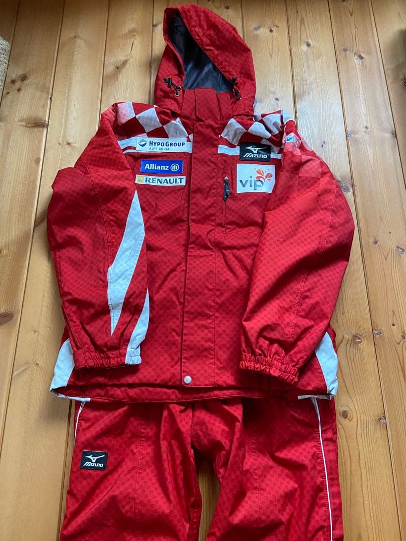 Mizuno ミズノ クロアチア代表モデル スキーウェア上下セット Ｌサイズ