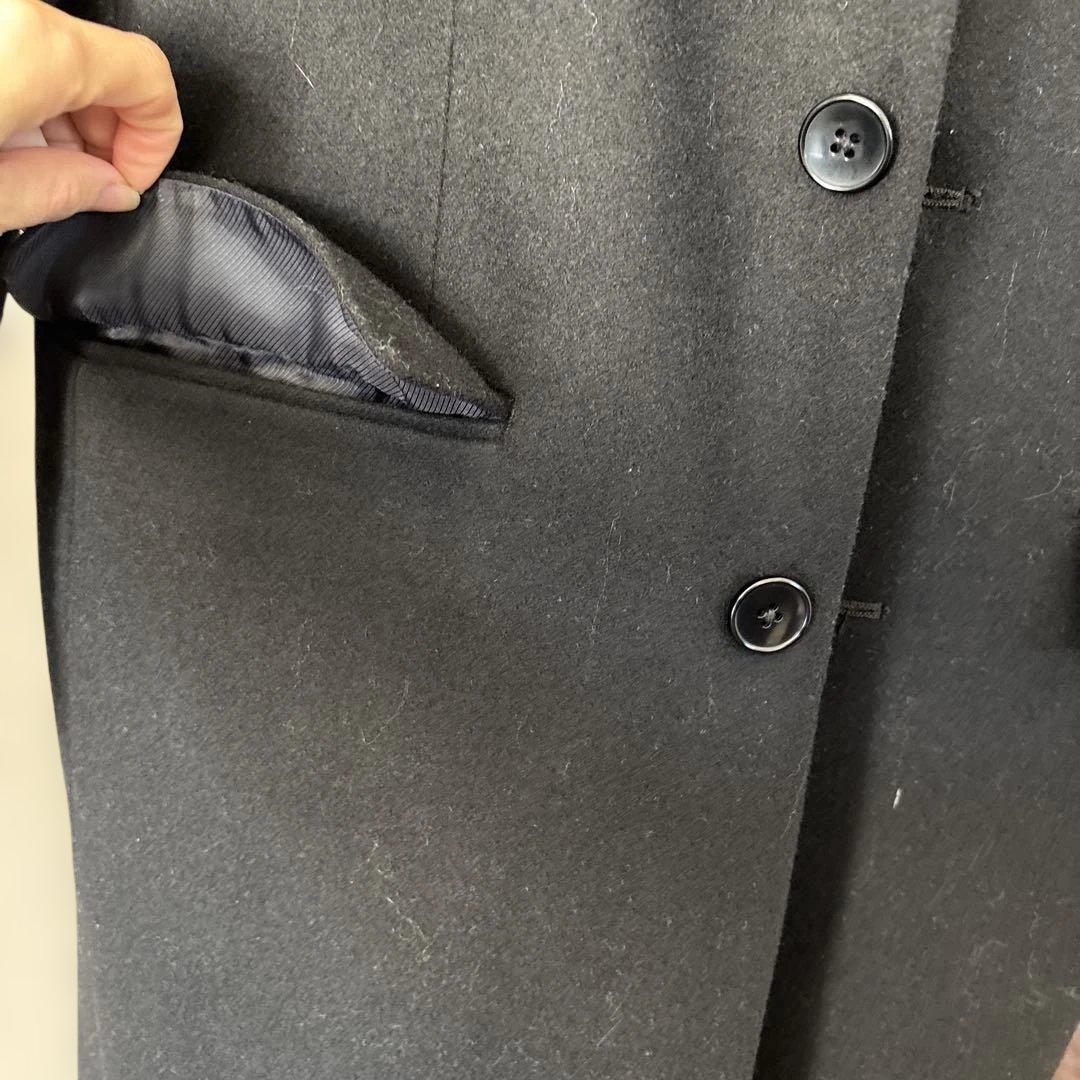 シップス✖️NOBILIA社製ウールコート　チェスターコート　黒