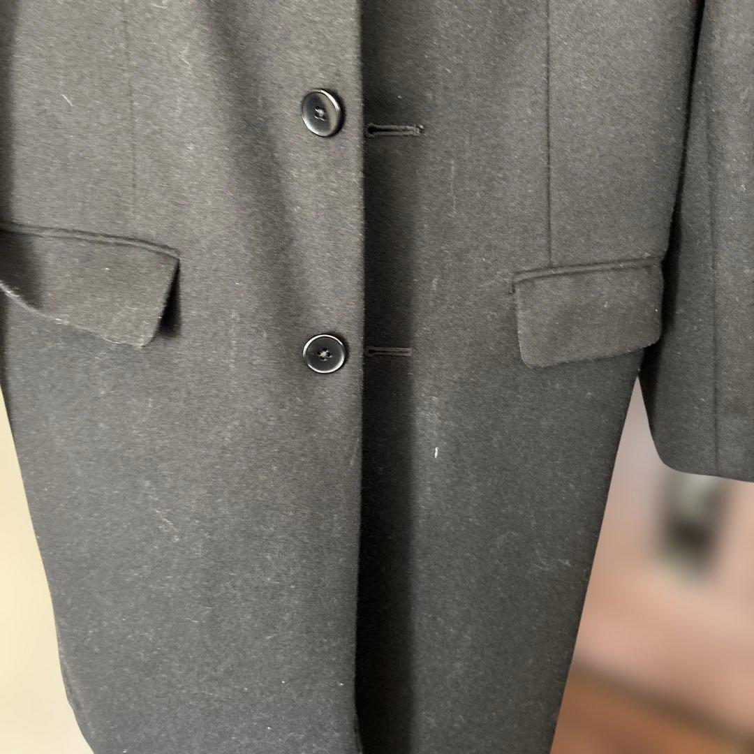 シップス✖️NOBILIA社製ウールコート　チェスターコート　黒