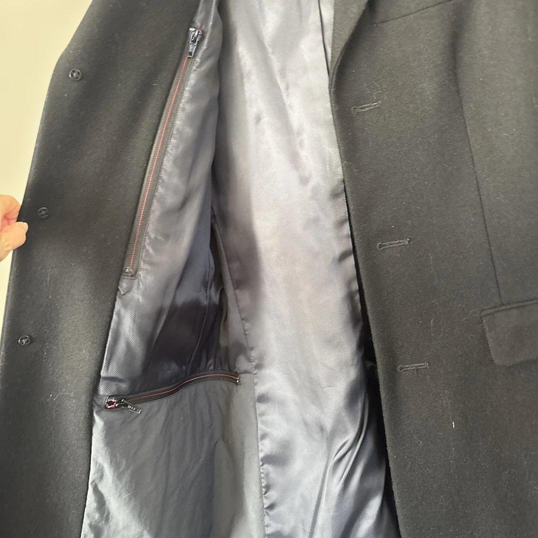 シップス✖️NOBILIA社製ウールコート　チェスターコート　黒