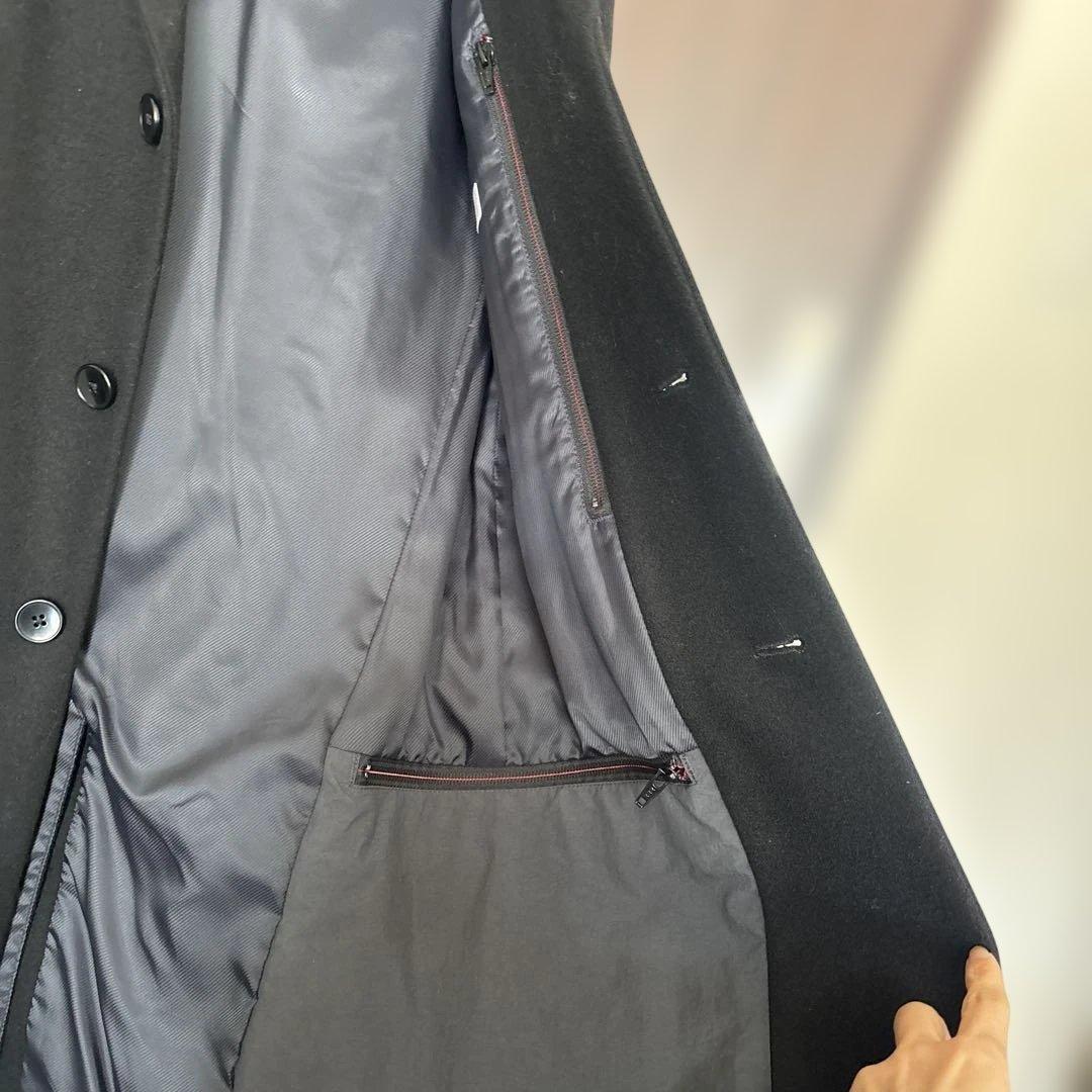 シップス✖️NOBILIA社製ウールコート　チェスターコート　黒