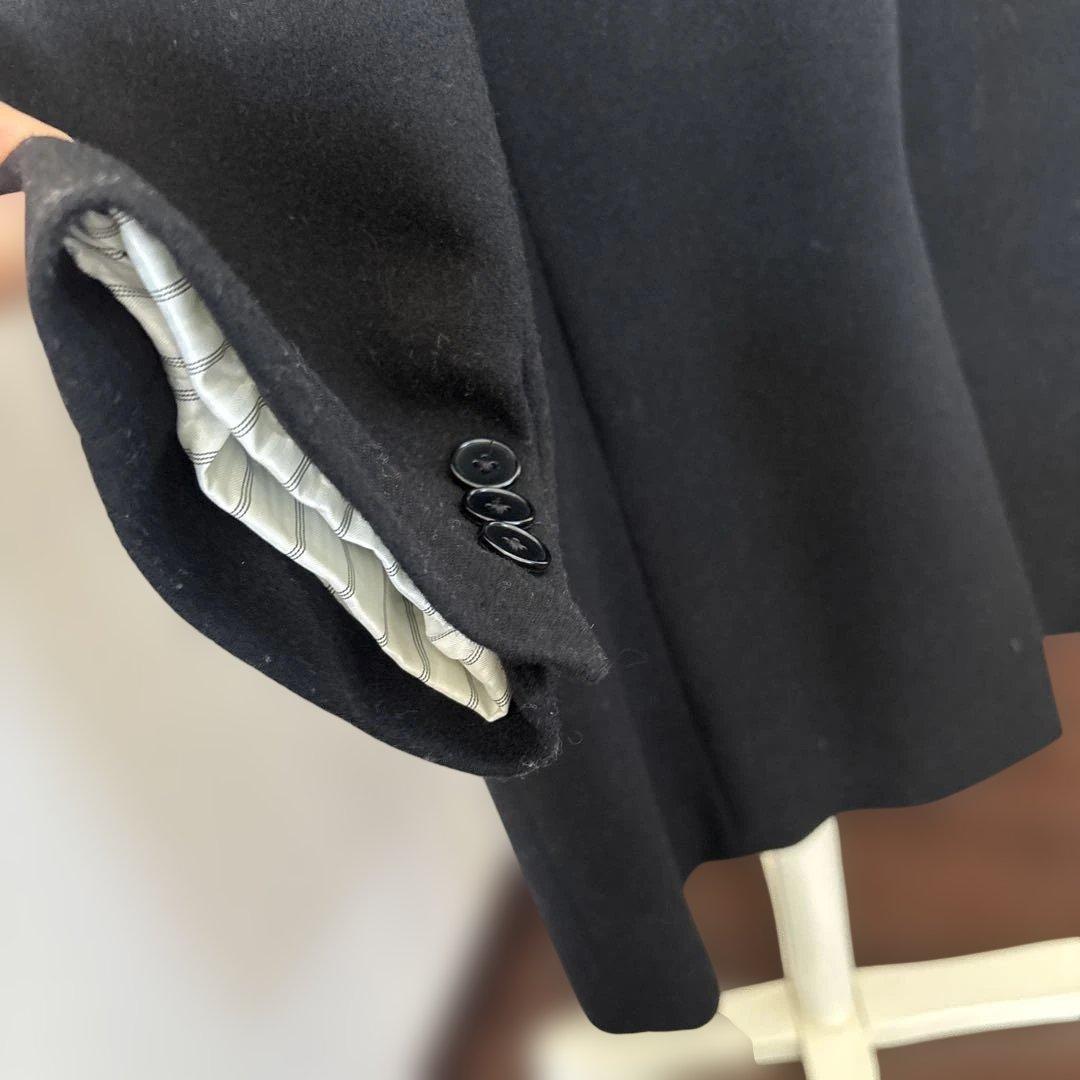 シップス✖️NOBILIA社製ウールコート　チェスターコート　黒