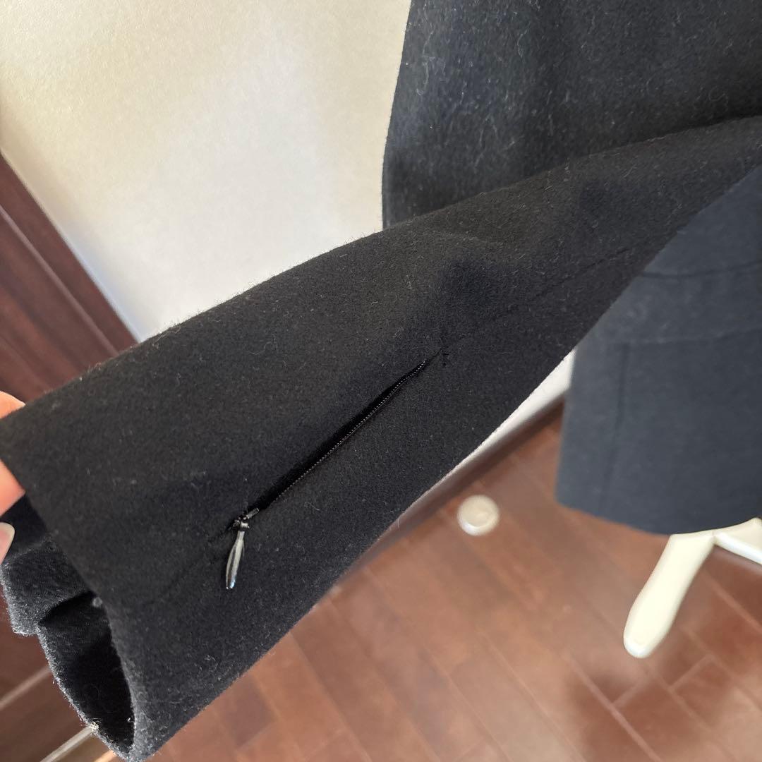シップス✖️NOBILIA社製ウールコート　チェスターコート　黒
