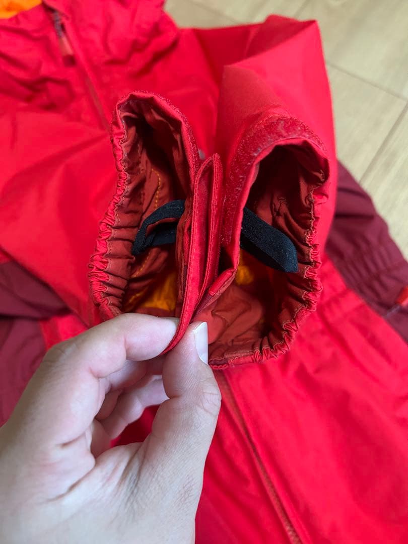 mont-bell スキーウェア レッド つなぎ　100