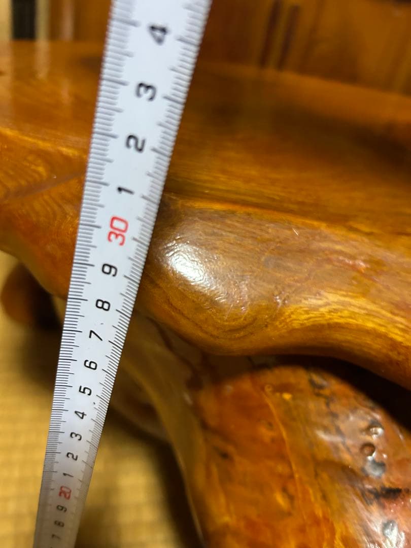 自然形状の木製座卓