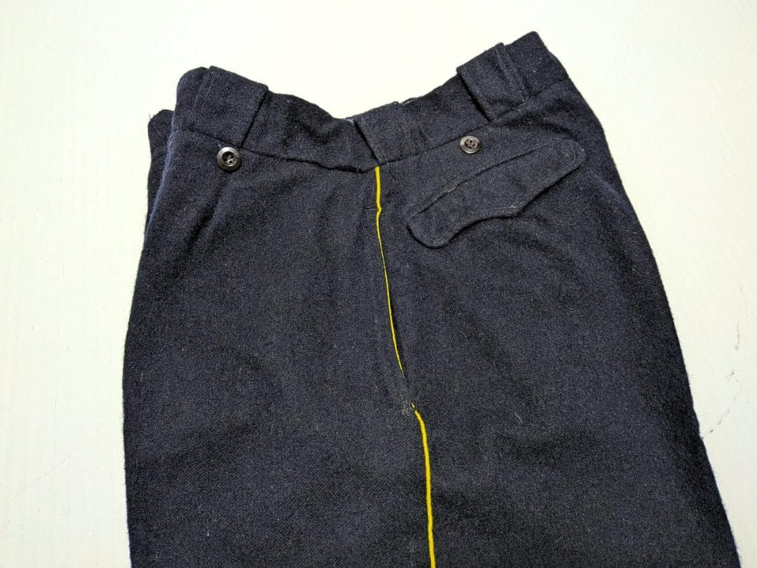 50's 60's フランス軍 国境警備隊ラインパンツ ウールスラックス ②