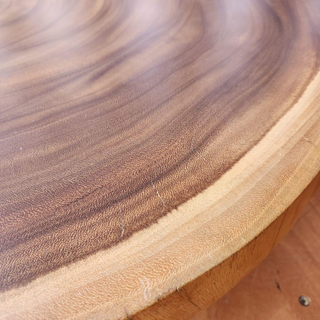 モンキーポッド　一枚板　無垢　センターテーブル ローテーブル　輪切り　座卓