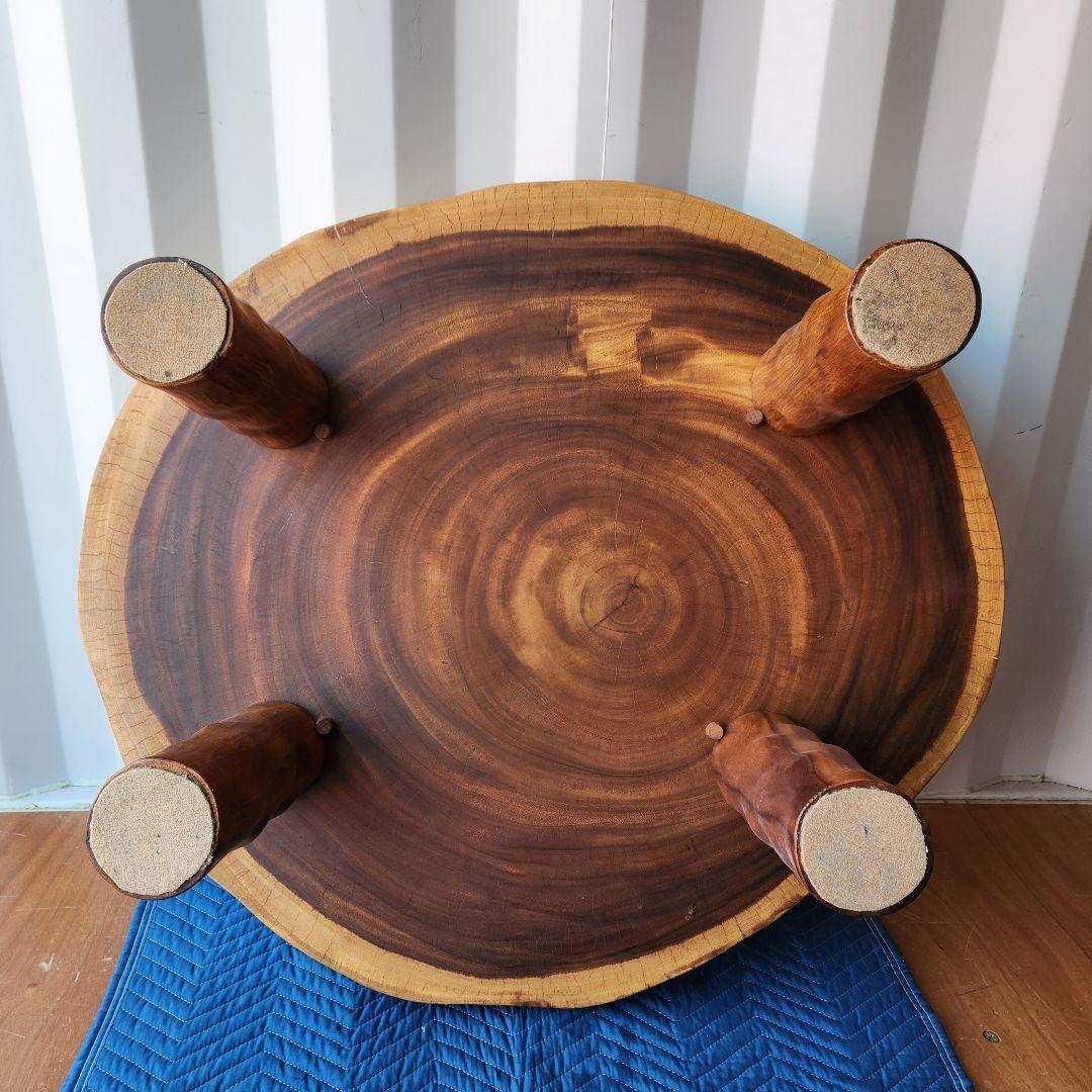 モンキーポッド　一枚板　無垢　センターテーブル ローテーブル　輪切り　座卓