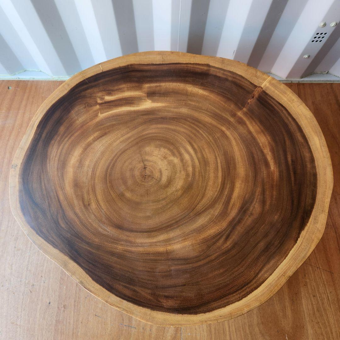 モンキーポッド　一枚板　無垢　センターテーブル ローテーブル　輪切り　座卓