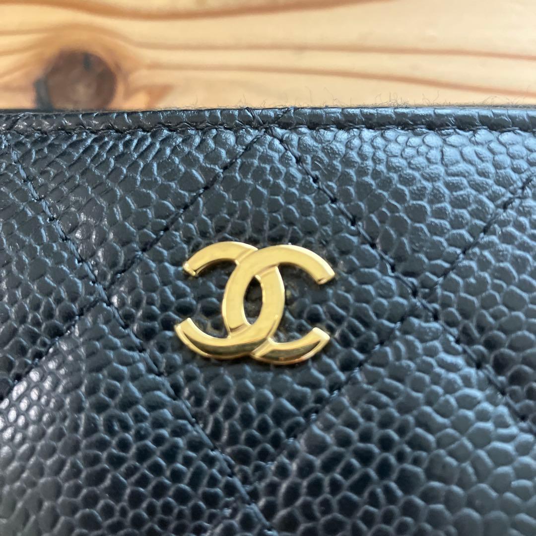 CHANEL ミニウォレット クラシックジップパース　マトラッセ