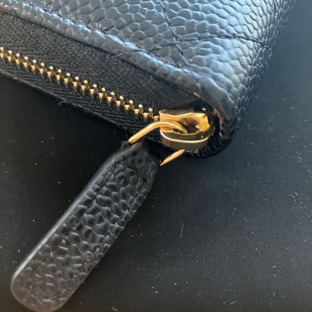 CHANEL ミニウォレット クラシックジップパース　マトラッセ