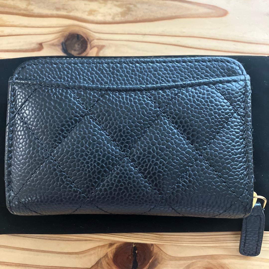 CHANEL ミニウォレット クラシックジップパース　マトラッセ