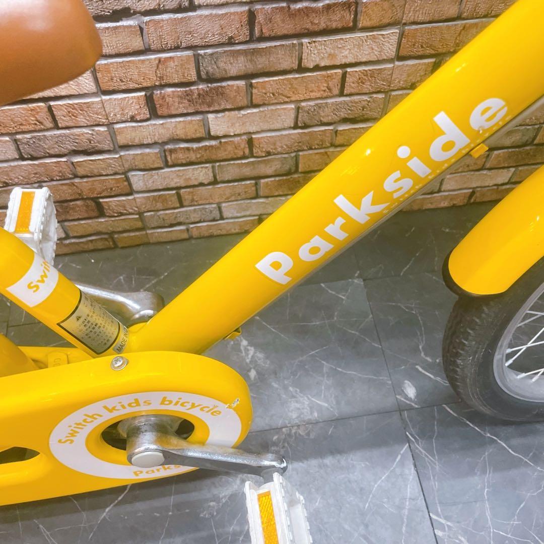 【37】子供用自転車 子供車 Parkside イエロー 16インチ シングル