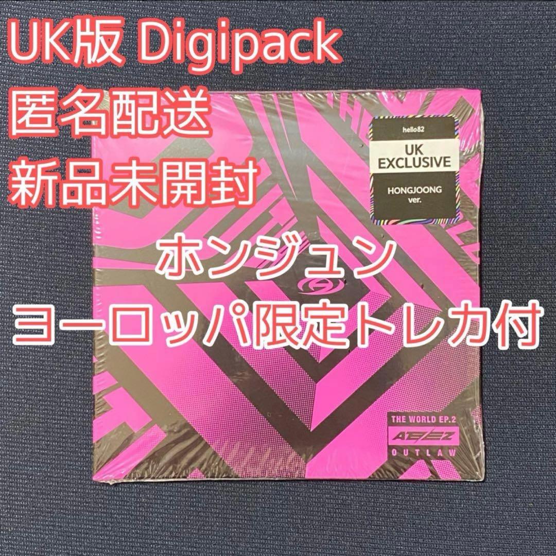 レア ateez OUTLAW UK Digipak ホンジュン　CD、トレカ