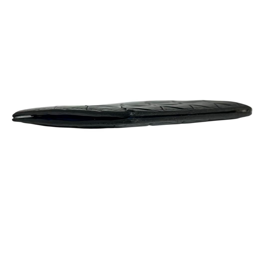 希少✨ボッテガヴェネタ マネークリップ 札入れ マキシ バイカラー 黒 青