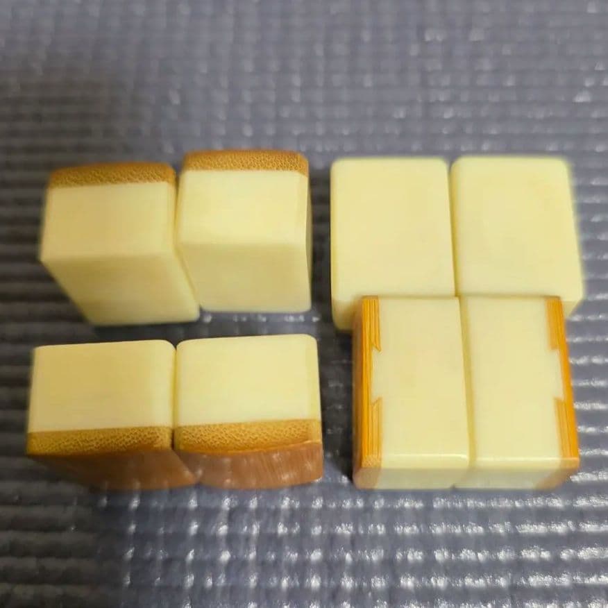 11【匿名配送】骨竹　麻雀　 竹背 骨牌 アンティーク 骨董マージャン　麻雀牌