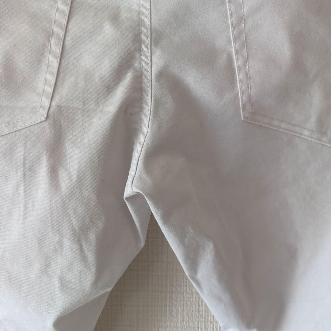 美品　パーリーゲイツ　パンツ　白　ホワイト　M〜L相当　ストレッチ素材　4