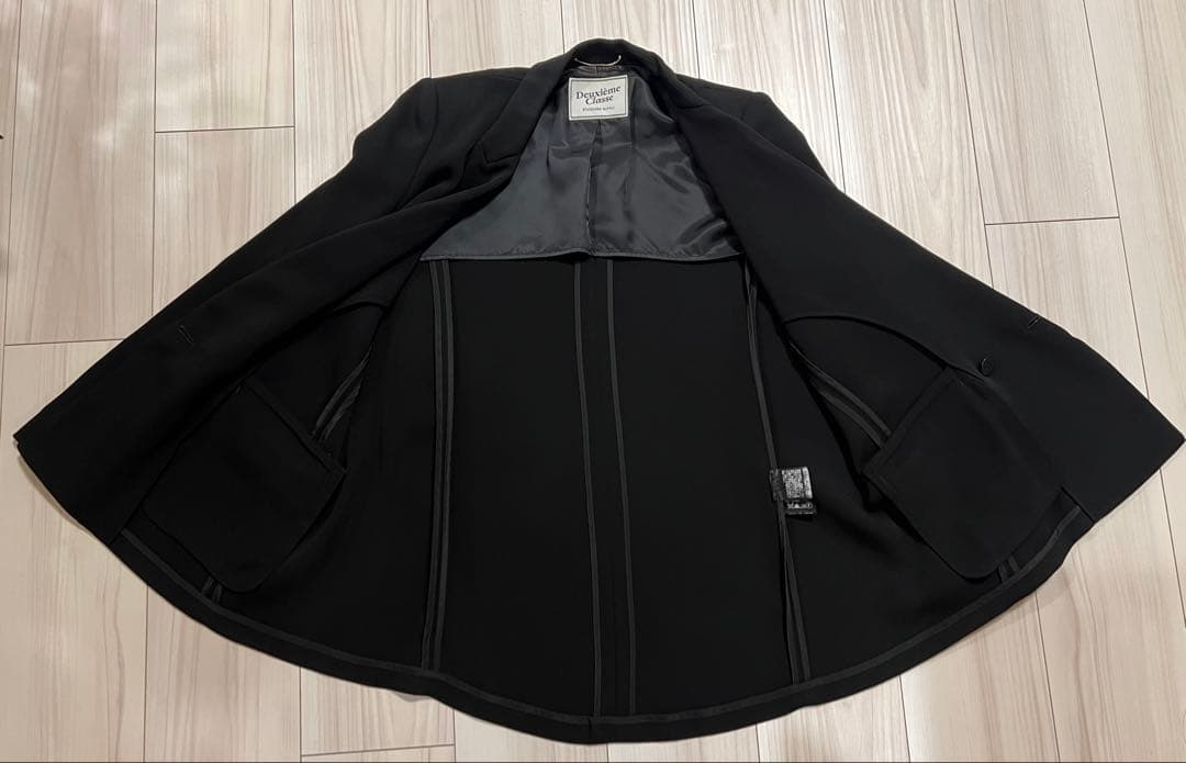 Deuxième Classe ブラック テーラードジャケット