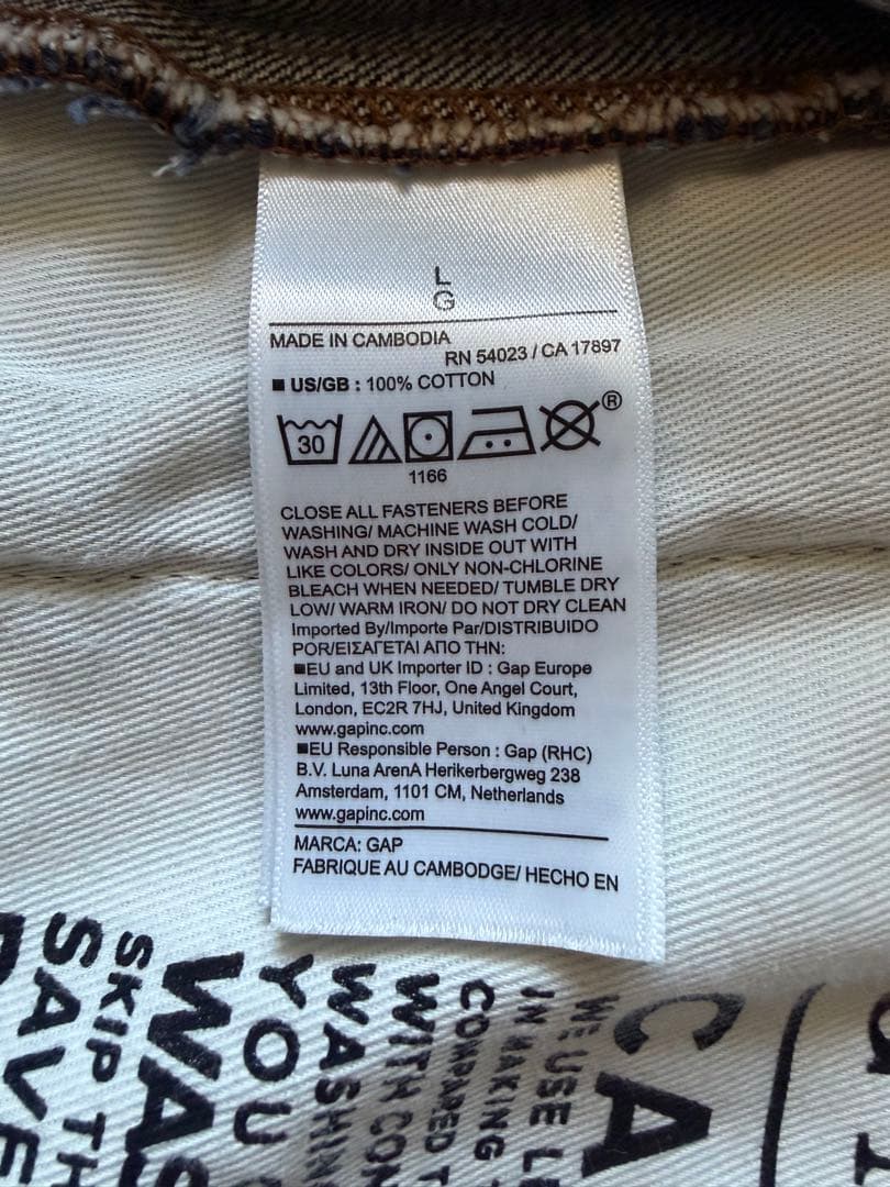 GAP ギャップ　ヘビーウェイトデニムジャケット　Gジャン 2nd セカンド