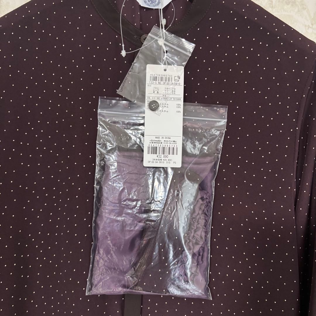 J.PRESS新品未使用　タグ付き　バーガンディ　ドット柄 ワンピース