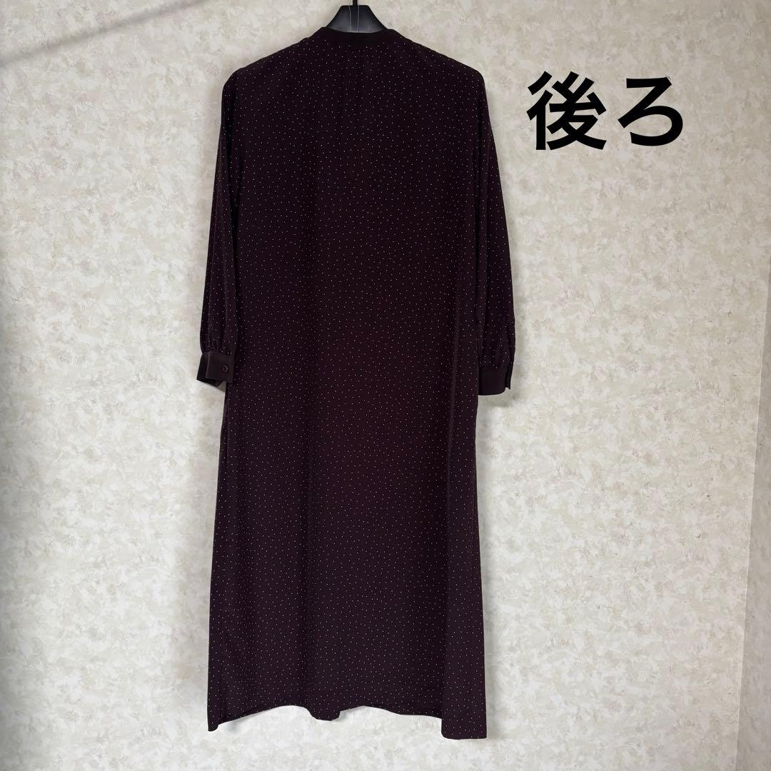 J.PRESS新品未使用　タグ付き　バーガンディ　ドット柄 ワンピース
