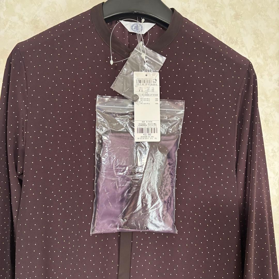 J.PRESS新品未使用　タグ付き　バーガンディ　ドット柄 ワンピース