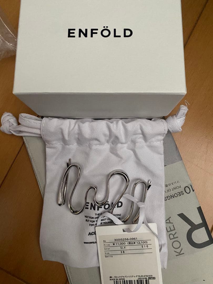 ENFOLD シルバー ヘアピン