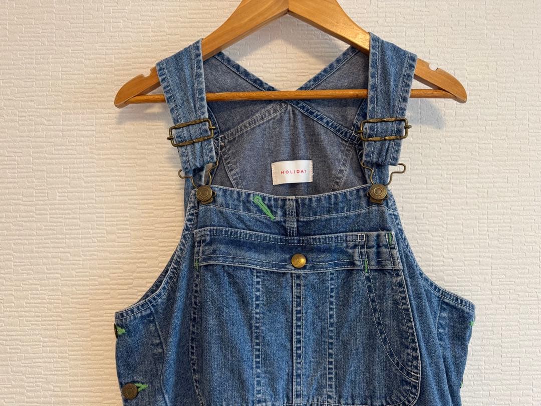 holiday ビッグデニムオーバーオール