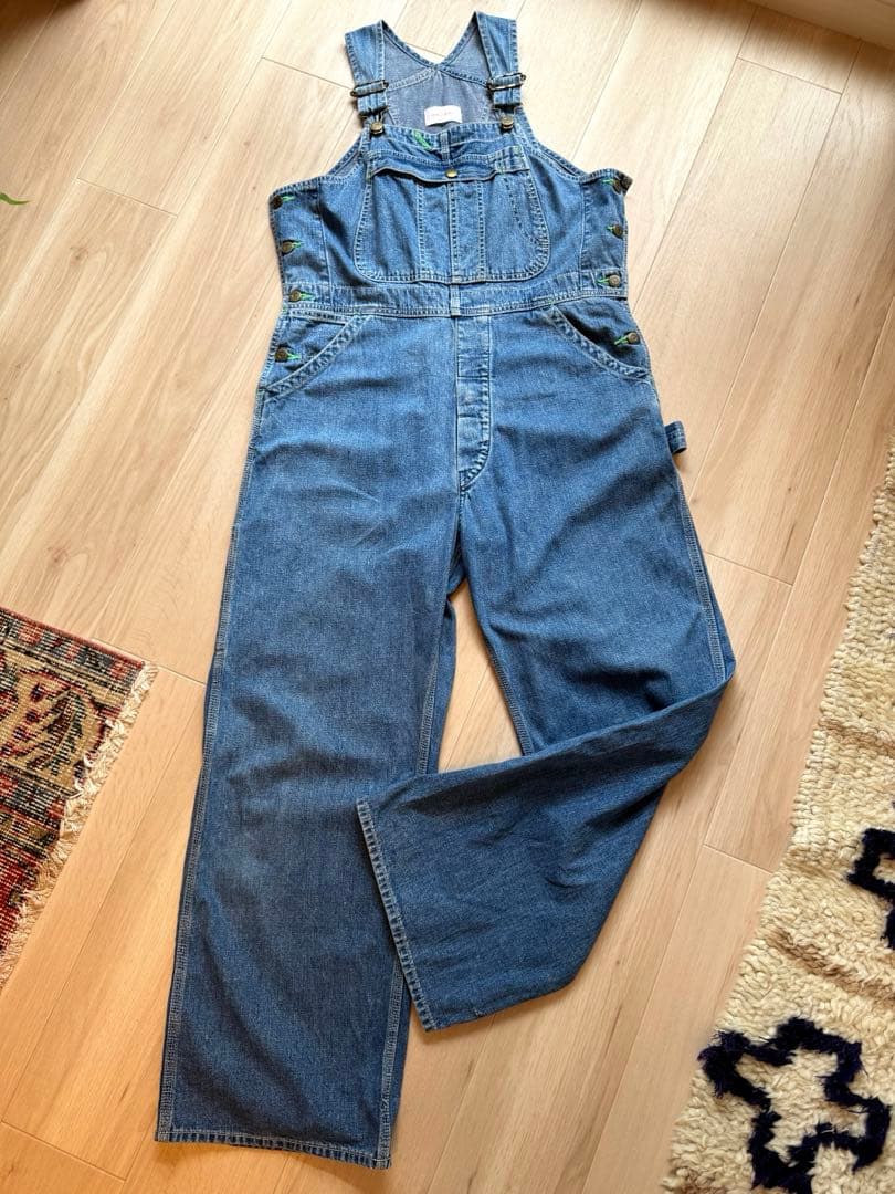 holiday ビッグデニムオーバーオール