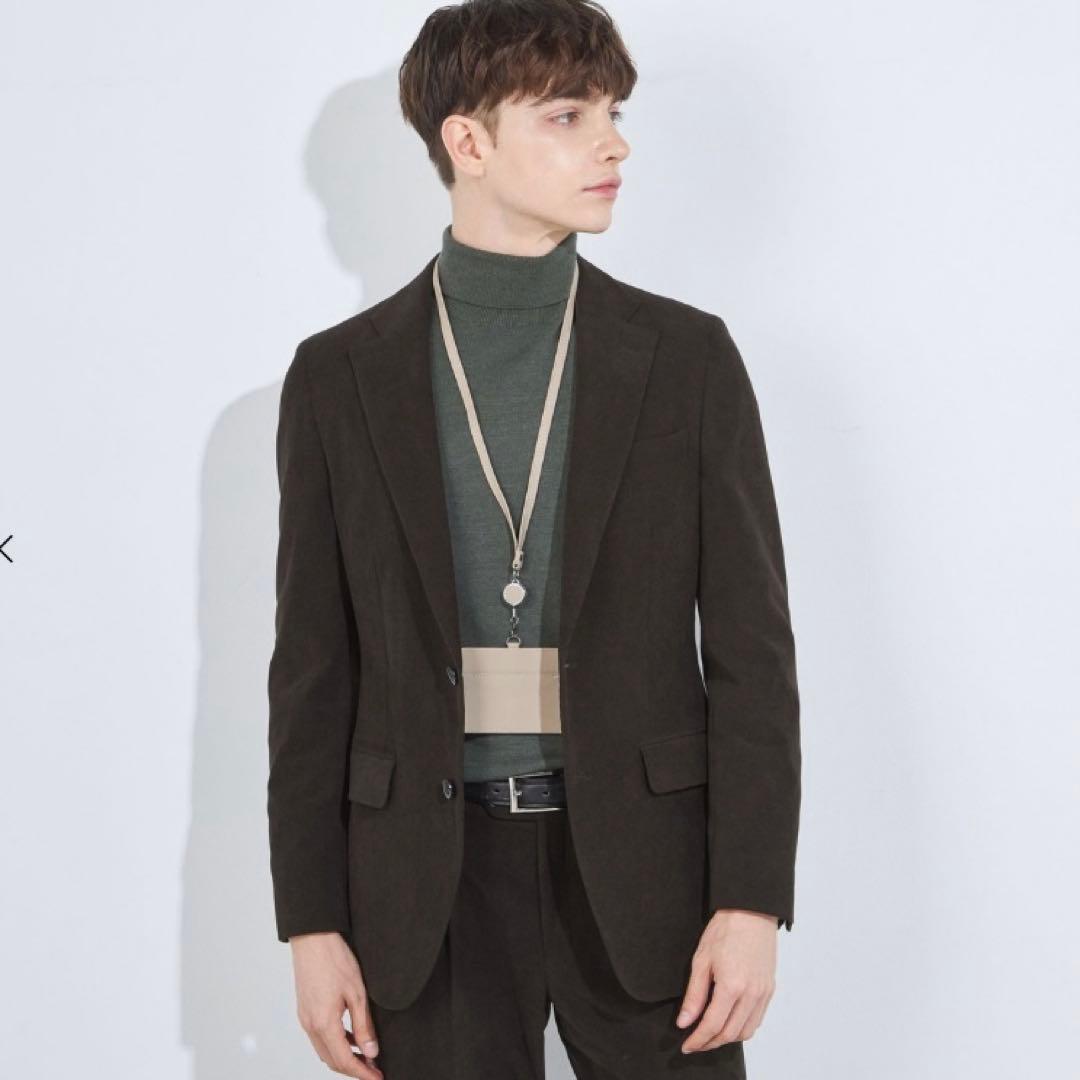 【秋冬】2釦シングルジャケット/カーキ×コーデュロイ/4S