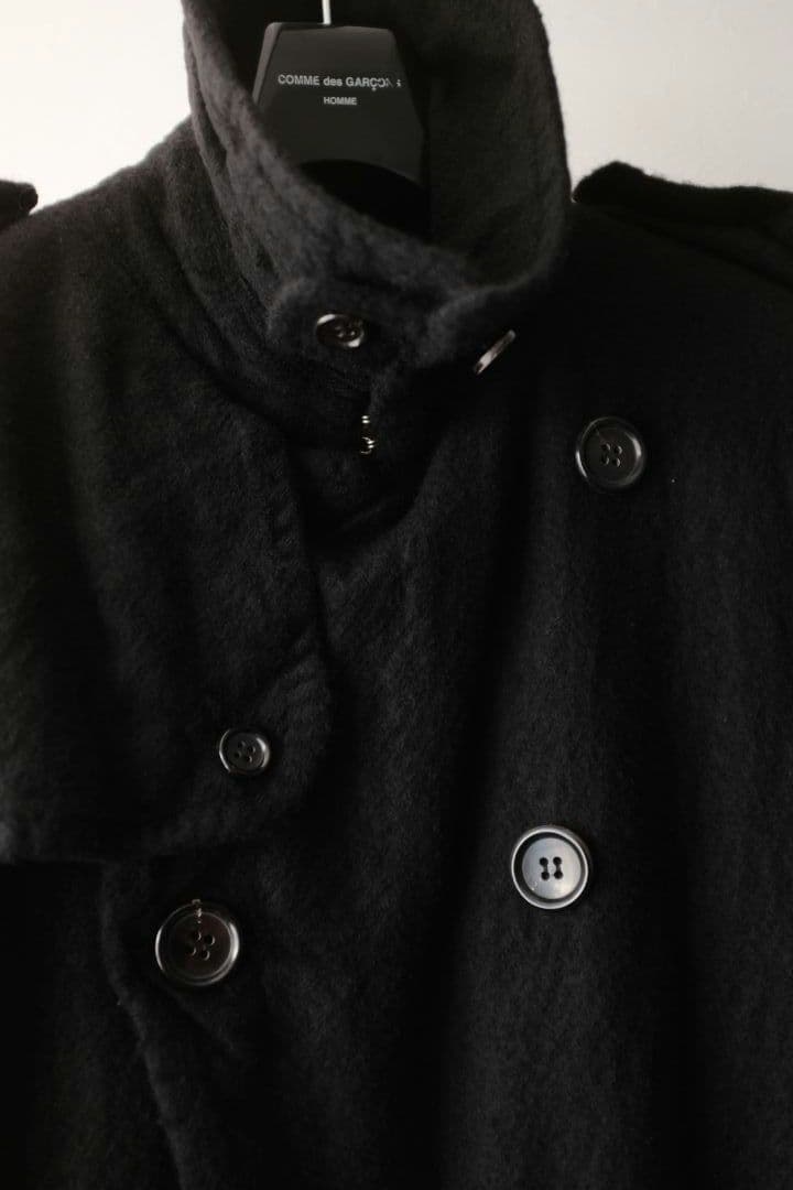 d*7様 コムデギャルソンオム ウール縮絨 トレンチコート