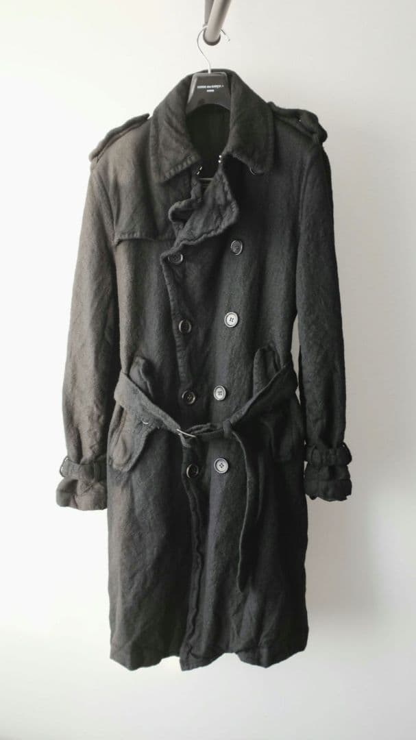 d*7様 コムデギャルソンオム ウール縮絨 トレンチコート