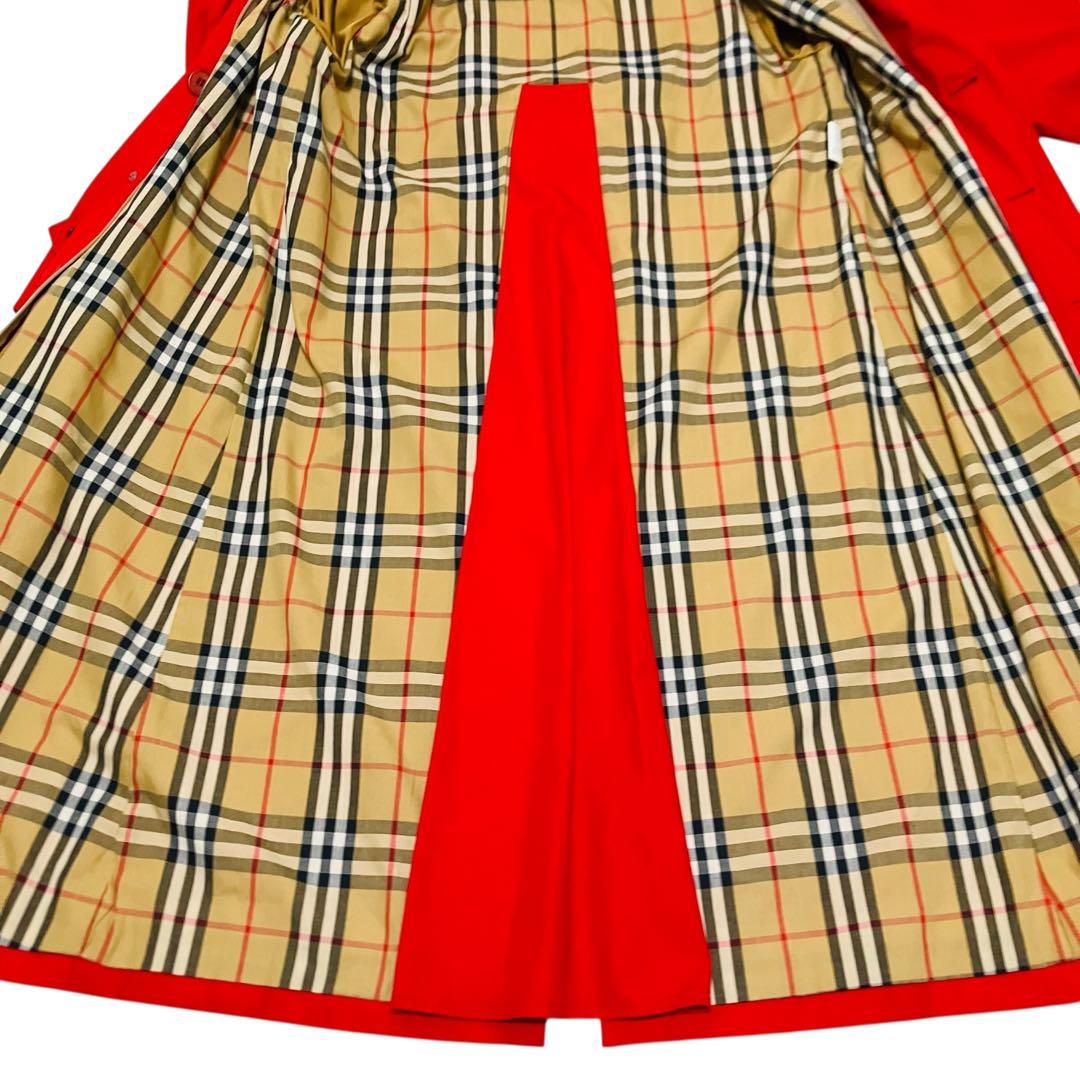 90's 美品 希少 バーバリーズ　トレンチコート ライナー レッド ベルト付