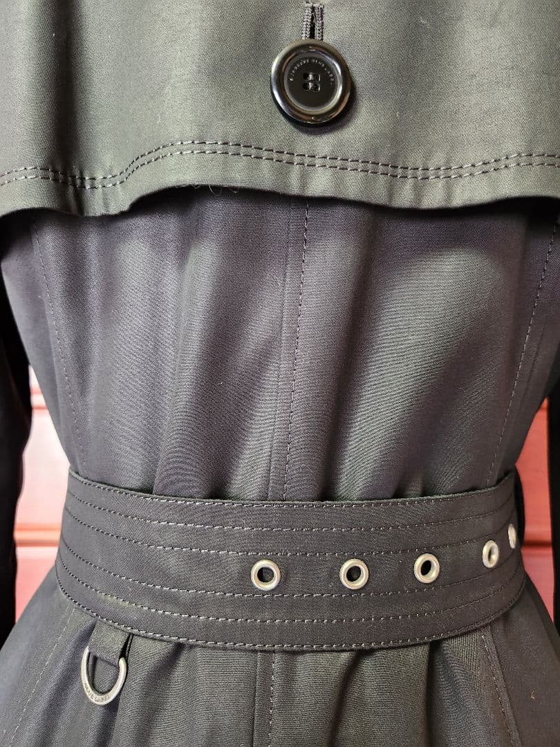 BURBERRY BLUE LABELブラック40撥水トレンチコート極美品