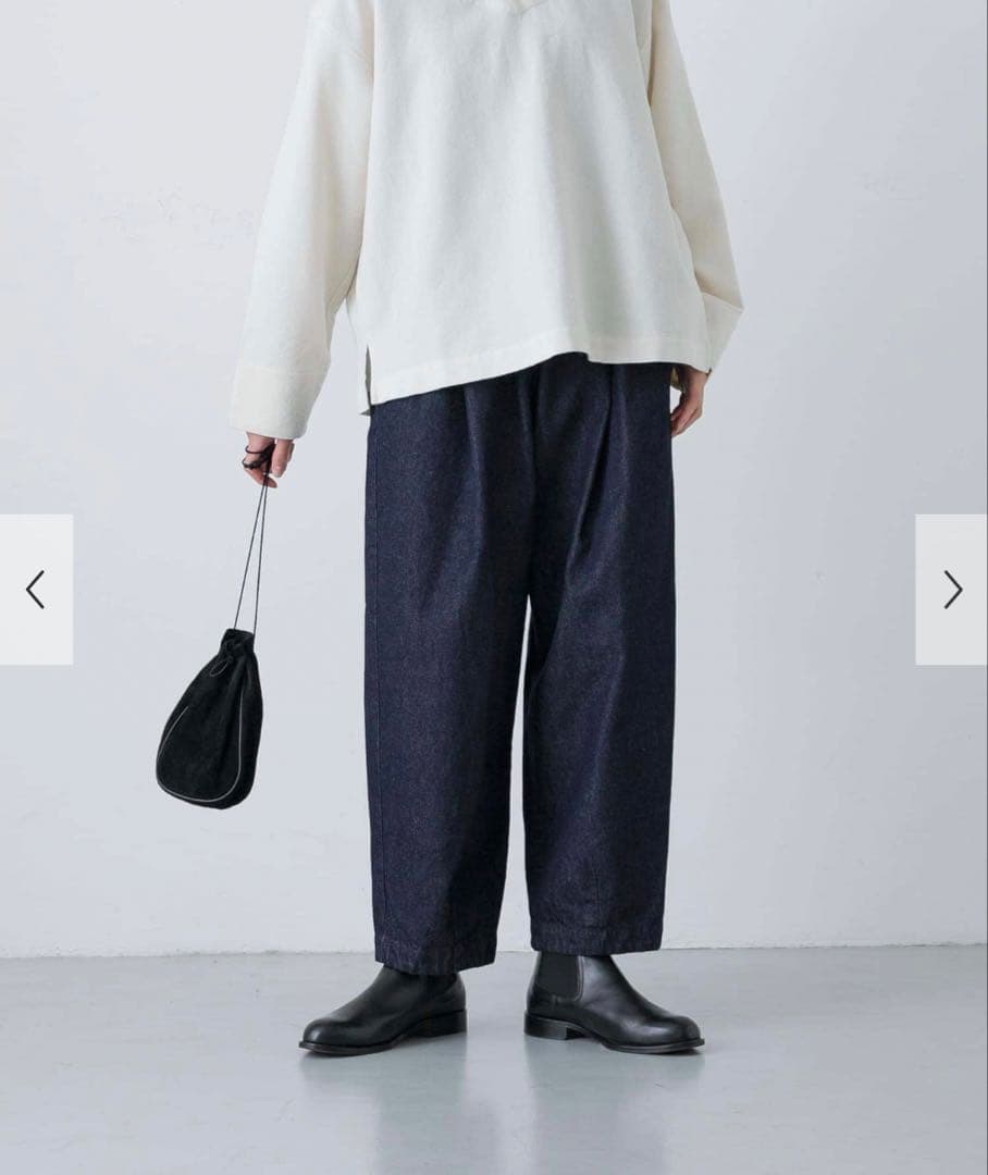 【YUU】かぐれ　デニムクロップドパンツ