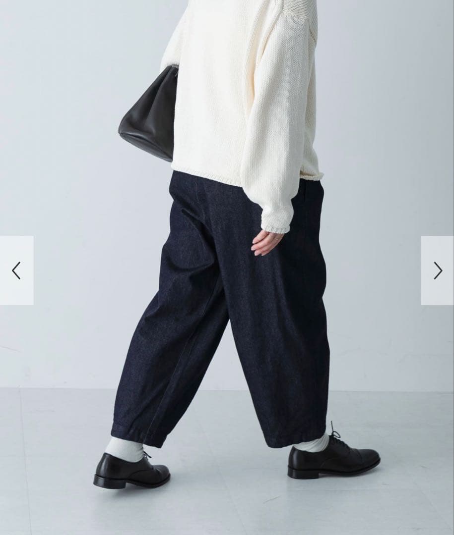 【YUU】かぐれ　デニムクロップドパンツ