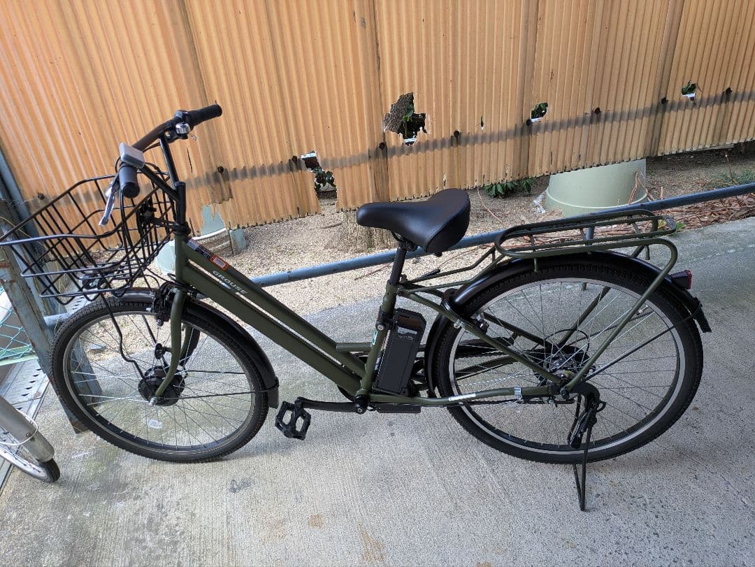 電動アシスト自転車 シティタイプ マットグリーン