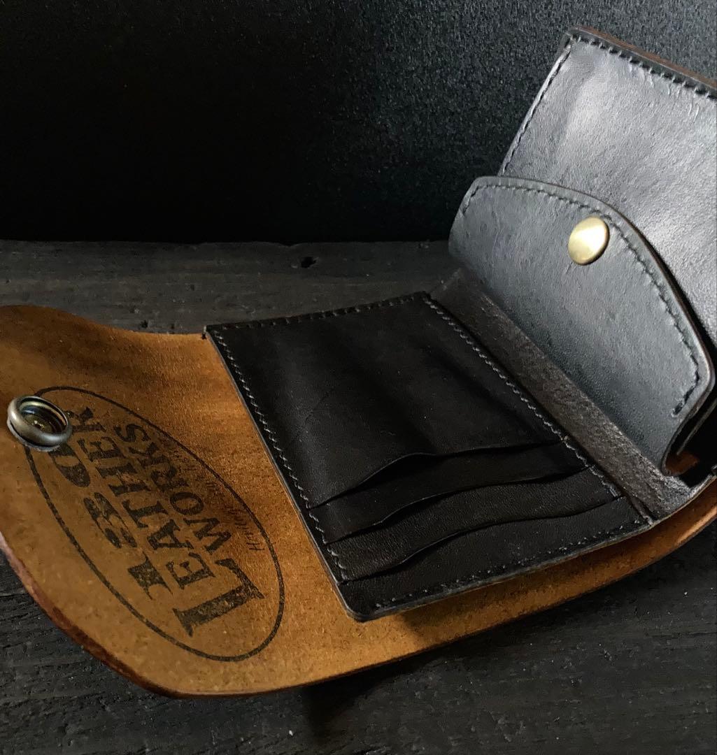 昭南皮革　茶芯　 三つ折りウォレット