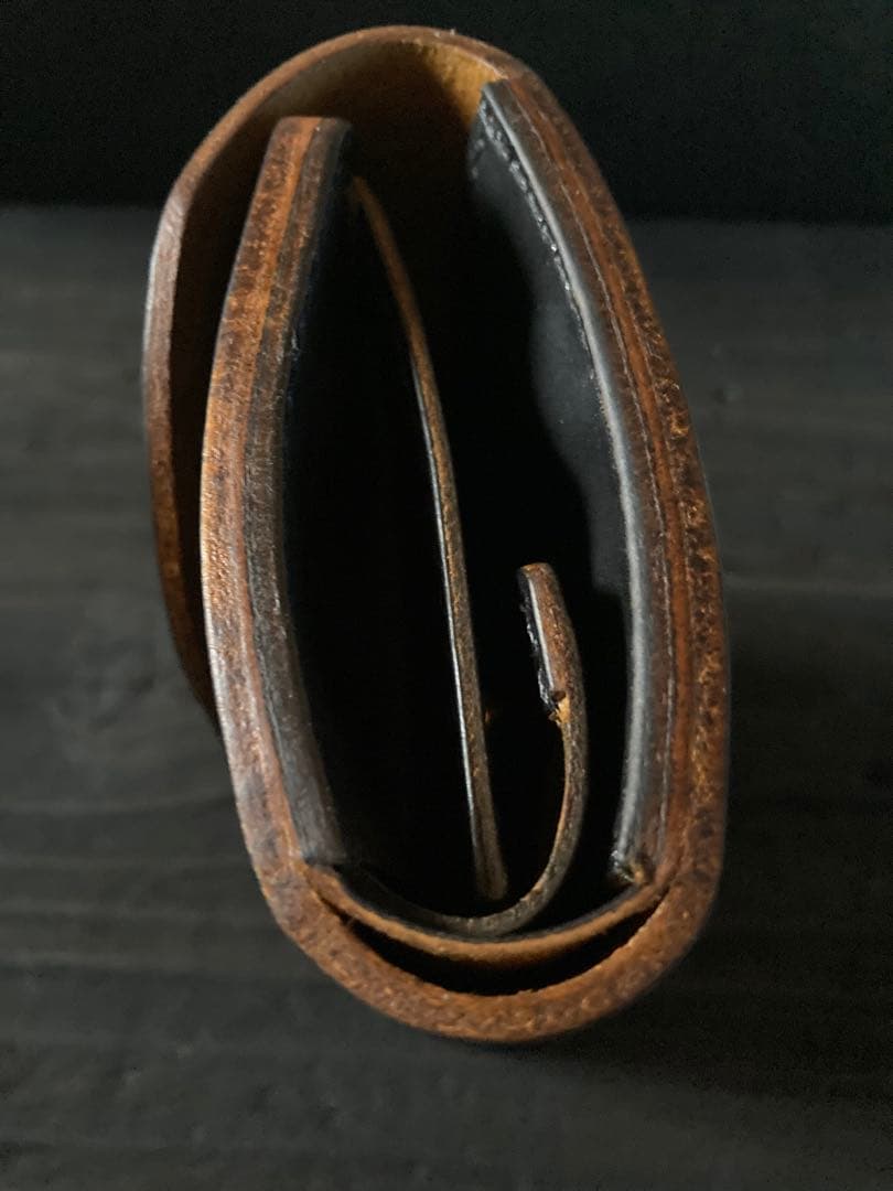 昭南皮革　茶芯　 三つ折りウォレット