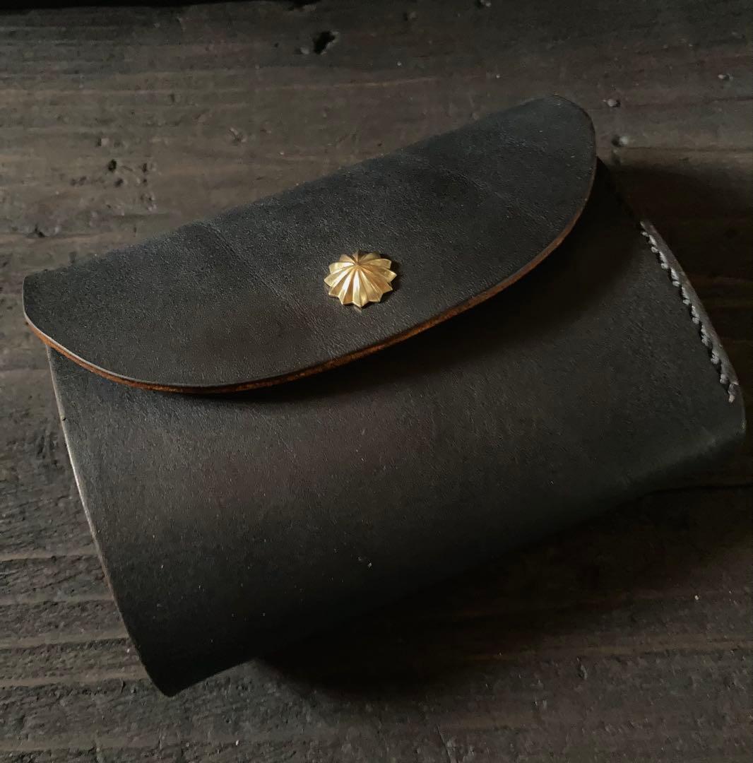 昭南皮革　茶芯　 三つ折りウォレット